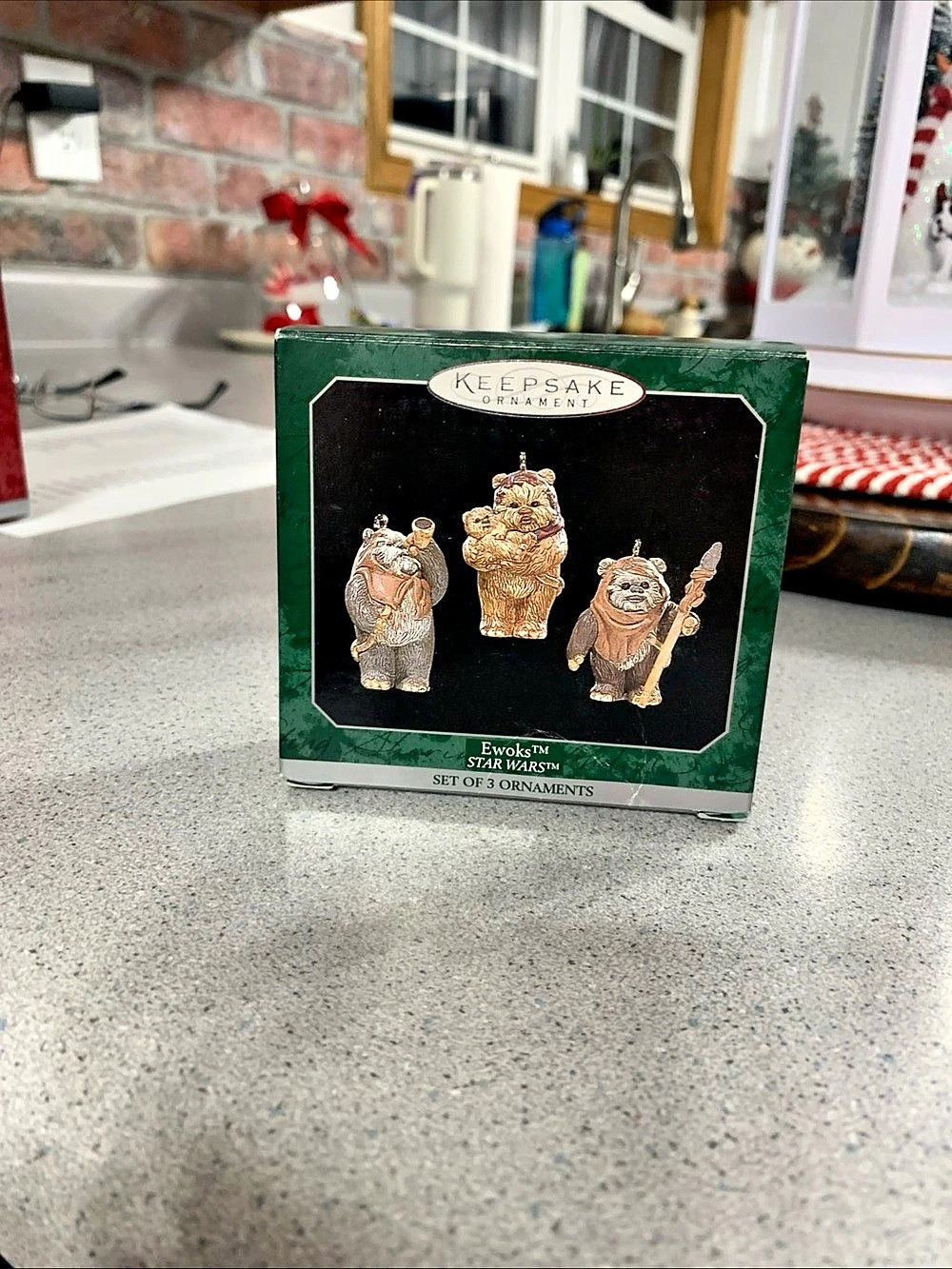 Hallmark 1998 Star Wars Ewoks Miniature Ornaments Set of 3 Set of 3 Ornaments